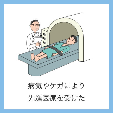 病気やケガにより先進医療を受けた